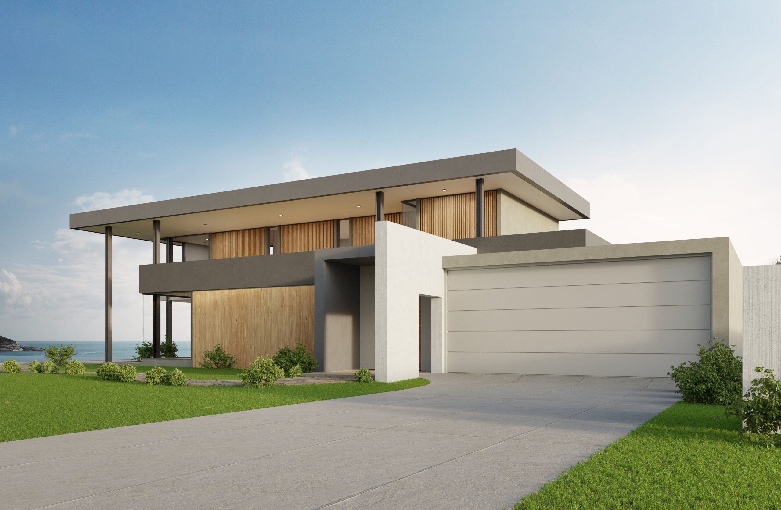 luxury beach house with sea view swimming pool big garage modern design scaled